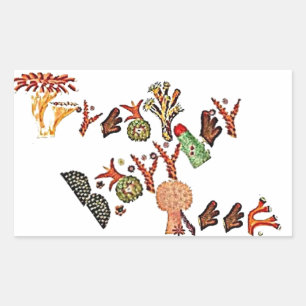 Sticker Rectangulaire Grande Barrière De Corail,