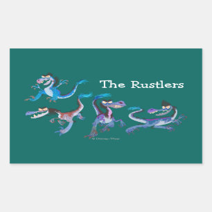 Sticker Rectangulaire Graphique de groupe de Raptor