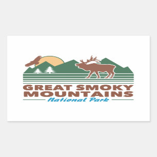 Sticker Rectangulaire Great Smoky Mountains