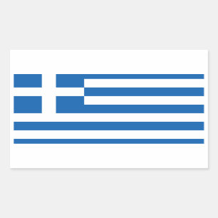 Sticker Rectangulaire Grèce Flag GR