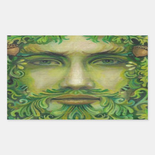 Sticker Rectangulaire greenman