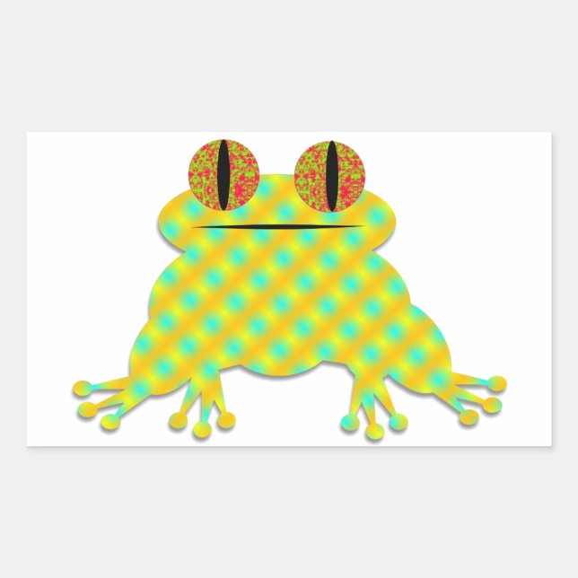 Sticker Rectangulaire Grenouille mûre (Devant)