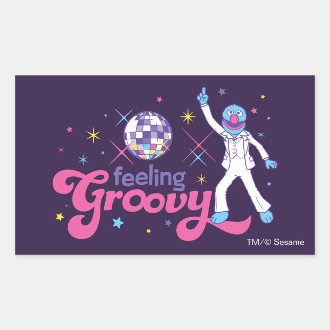 Sticker Rectangulaire Grover | Sentiment Super (Devant)