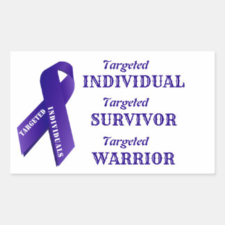 Sticker Rectangulaire Guerrier survivant conscient des personnes ciblées