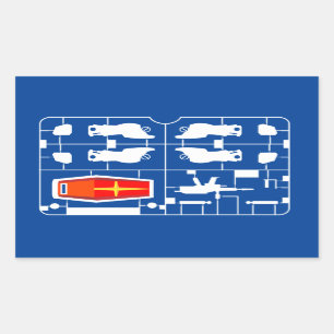 Sticker Rectangulaire gundam rx 78 amuro ray gunpla builder runner hobby