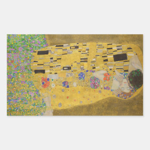 Sticker Rectangulaire Gustav Klimt "Le Baiser"
