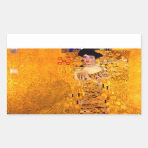 Sticker Rectangulaire Gustav Klimt Portrait d'Adele Bloch Bauer