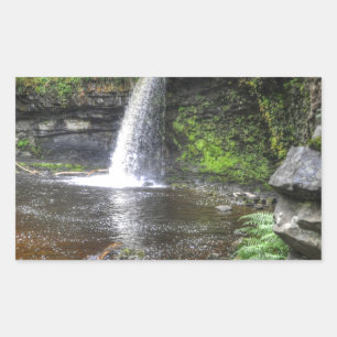 Sticker Rectangulaire Gwladys Sgwd aux chutes de Pontneddfechan, Pays de