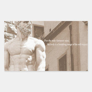Sticker Rectangulaire Gymnase Motivationnelle