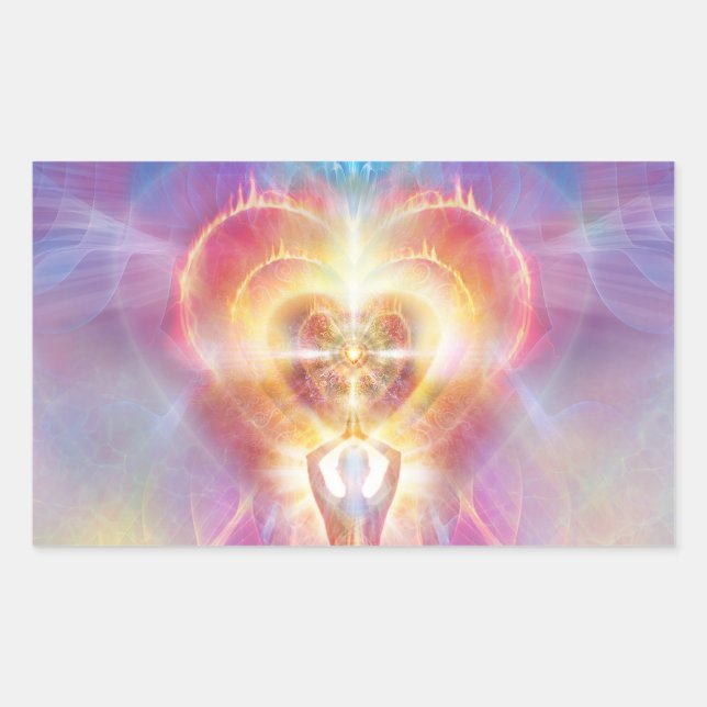 Sticker Rectangulaire H120-Coeur en feu (Devant)