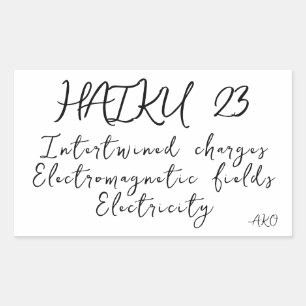 STICKER RECTANGULAIRE HAIKU 23