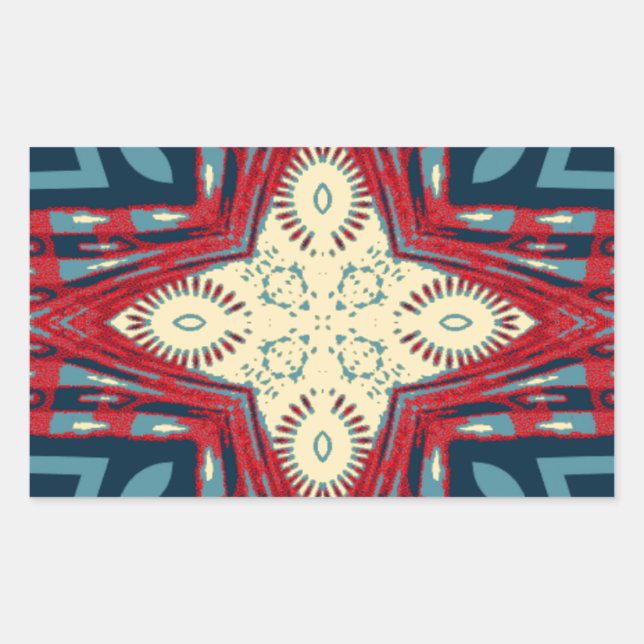 Sticker Rectangulaire Hakuna Matata Texte Hope Art Abstrait Design d'imp (Devant)