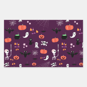 Sticker Rectangulaire Halloween