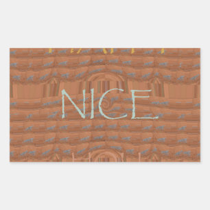 Sticker Rectangulaire Happy Holidays Zebra Art Print