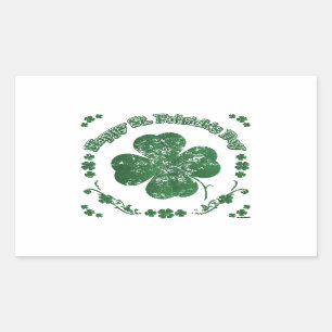 Sticker Rectangulaire Happy St Patrick
