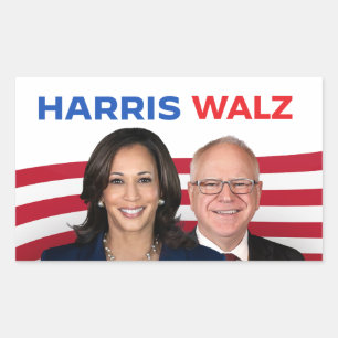 Sticker Rectangulaire Harris Walz 2024