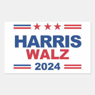 Sticker Rectangulaire Harris Walz 2024
