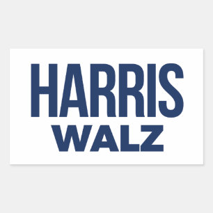 STICKER RECTANGULAIRE HARRIS WALZ 2024