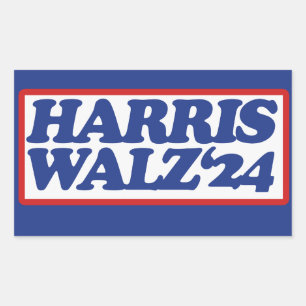 Sticker Rectangulaire Harris Walz 24