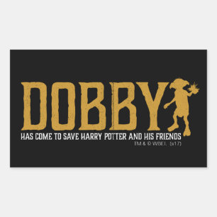Sticker Rectangulaire Harry Potter  Dobby Enregistrer Harry Potter