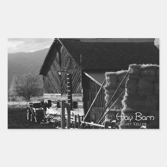 Sticker Rectangulaire Hay Barn (Devant)