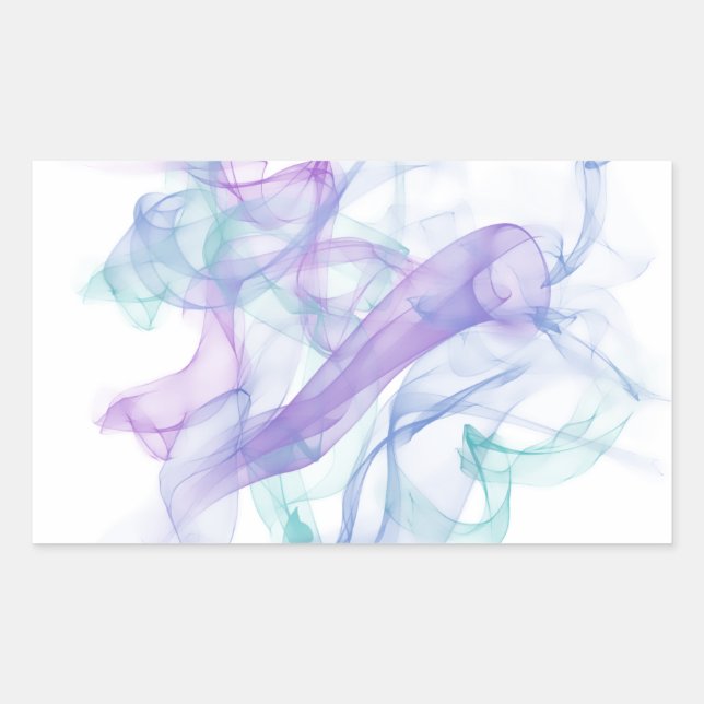 Sticker Rectangulaire Haze violet Abstrait (Devant)