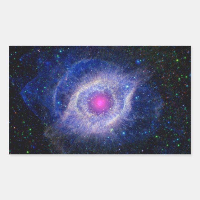 Sticker Rectangulaire Helix Nebula NASA Purple (Devant)