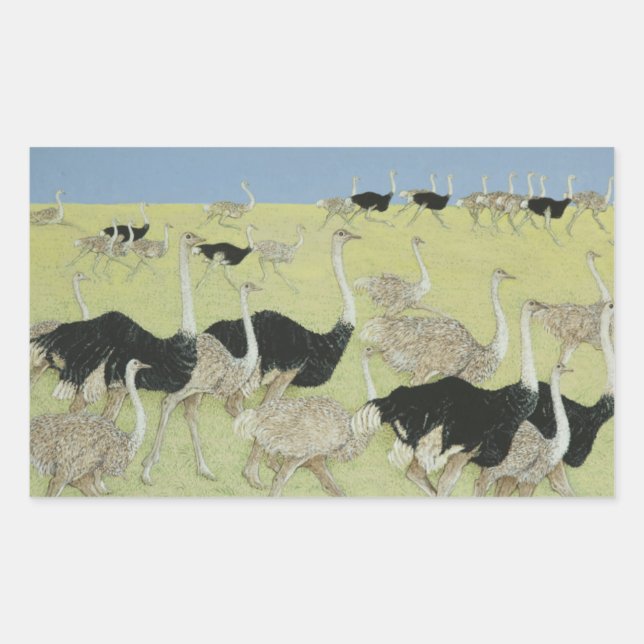 Sticker Rectangulaire Heure de pointe (Devant)