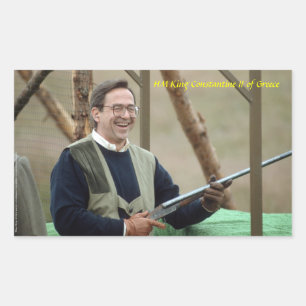 Sticker Rectangulaire HM King Constantine II de Grèce