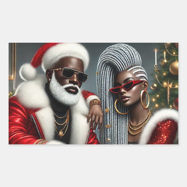 Sticker Rectangulaire Holiday Royalty (Devant)