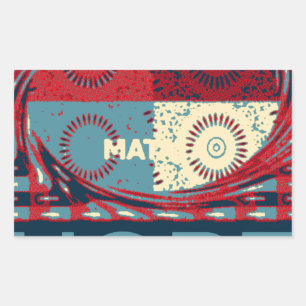 Sticker Rectangulaire Hope Hakunamatata Lovely Inspirational Edgy vecteu