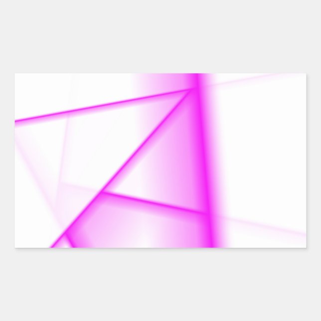 Sticker Rectangulaire Hot Pink Lines (Devant)