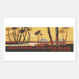 Sticker Rectangulaire Hotel de Paris (Cairo - Egypt) Vector format