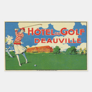 Sticker Rectangulaire Hôtel du Golf (Deauville France)