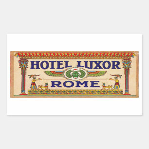 Sticker Rectangulaire Hotel Luxor (Rome)