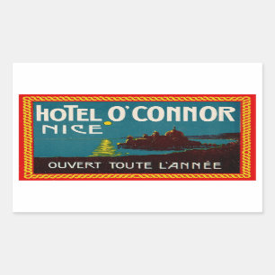 Sticker Rectangulaire Hôtel O'Connor (Nice France)