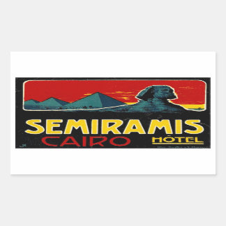 Sticker Rectangulaire Hôtel Seramis (Le Caire Égypte)
