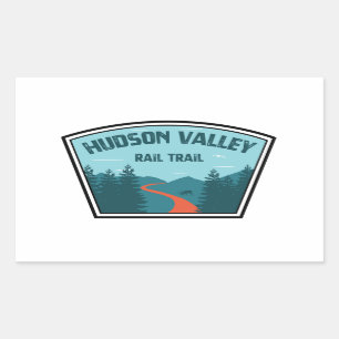 Sticker Rectangulaire Hudson Valley Rail Trail New York