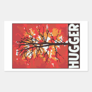 Sticker Rectangulaire Hugger d'arbre