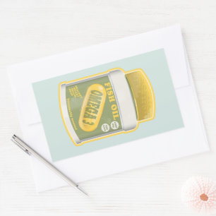 Sticker Rectangulaire Huile de poisson oméga 3