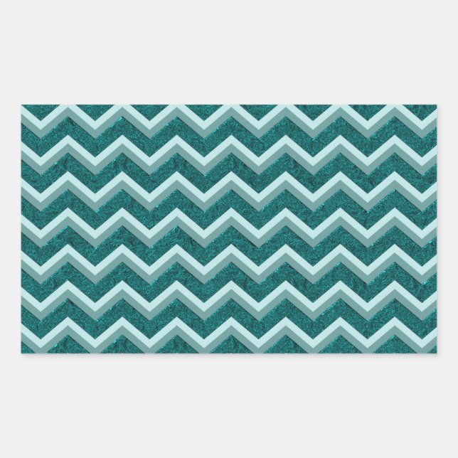 Sticker Rectangulaire Huile turquoise incorporée (Devant)