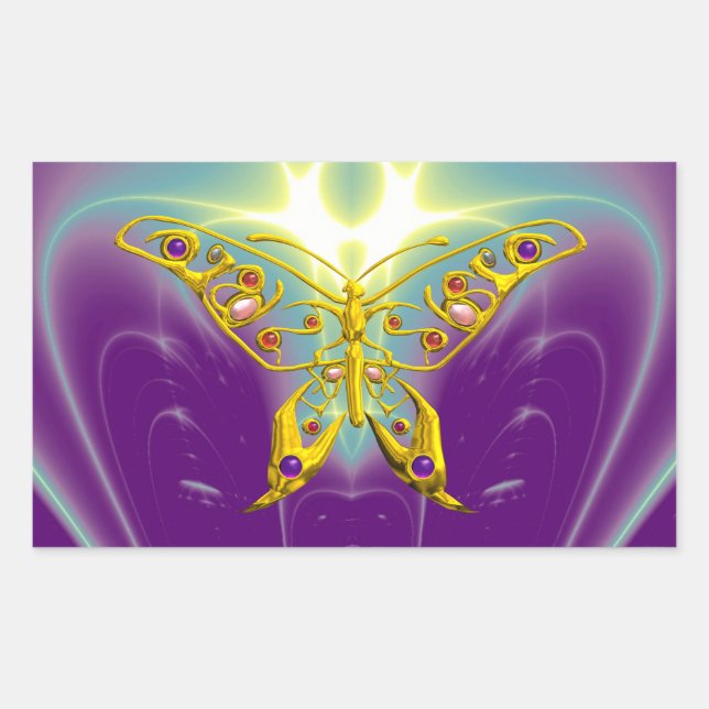 STICKER RECTANGULAIRE HYPER BUTTERFLY (Devant)