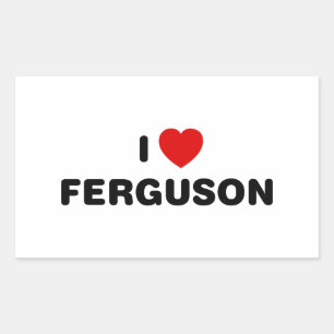 Sticker Rectangulaire I Love Ferguson Missouri
