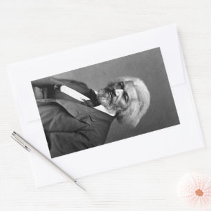Sticker Rectangulaire Icônes de l'histoire des Noirs : Frederick Douglas