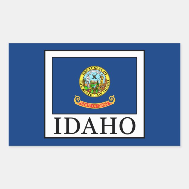 Sticker Rectangulaire Idaho (Devant)