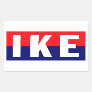 Sticker Rectangulaire Ike 1952 pour le président