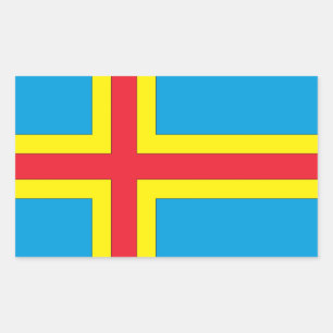 Sticker Rectangulaire Îles Aland