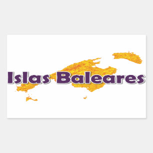 Sticker Rectangulaire Îles Baléares