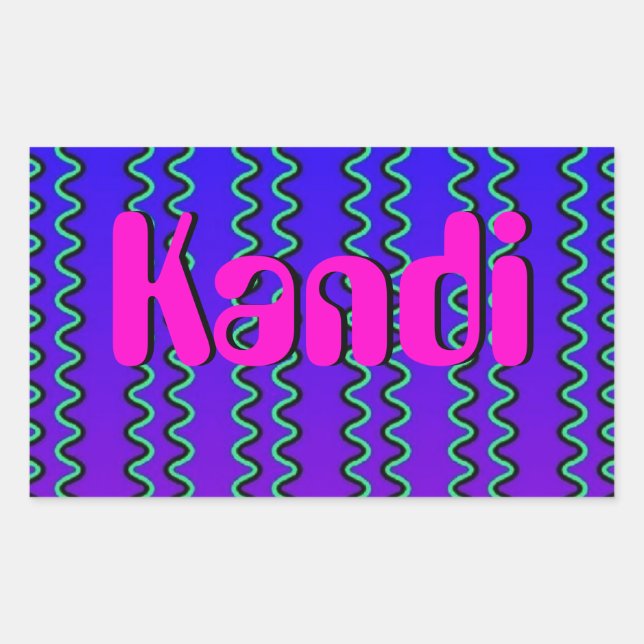 Sticker Rectangulaire Illusion optique (Devant)