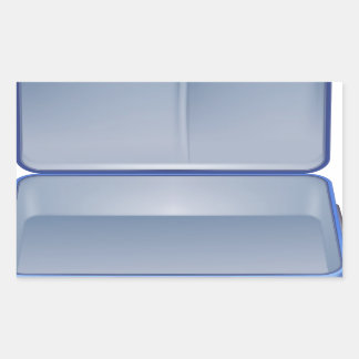 Sticker Rectangulaire Illustration de valise vide